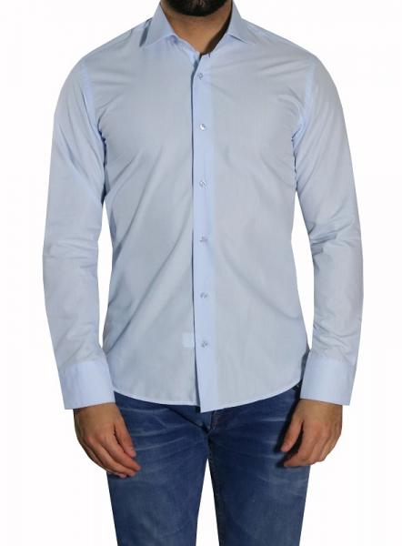 Slim-fit Herrenhemd Sportmanschette