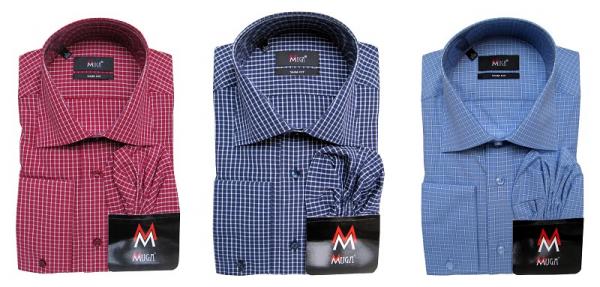 Herren Vichy Hemd Slim-fit Lang Arm