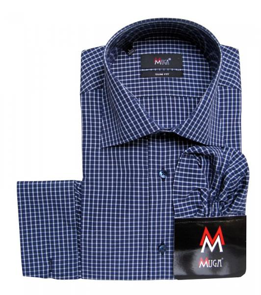 Herren Vichy Hemd Slim-fit Lang Arm