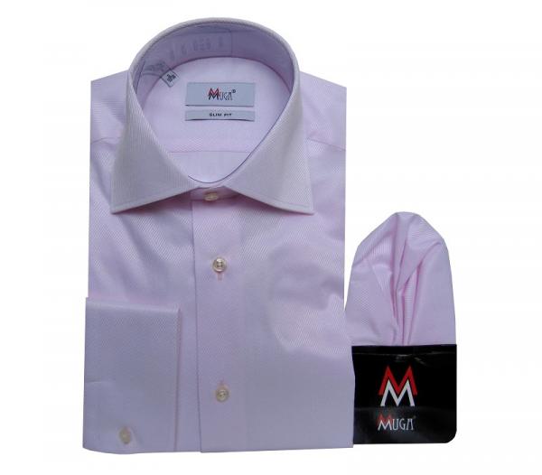 gestreiftes Herren Hemd Slim-fit Lang Arm