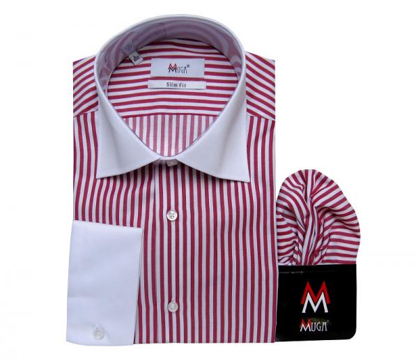 Winchester Kontrast Kragen Hemd Slim-fit