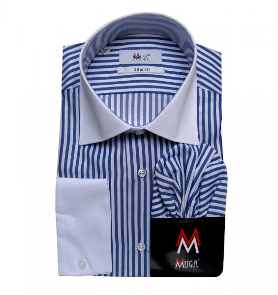 Winchester Kontrast Kragen Hemd Slim-fit