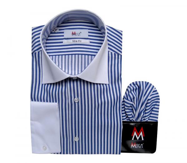 Winchester Kontrast Kragen Hemd Slim-fit