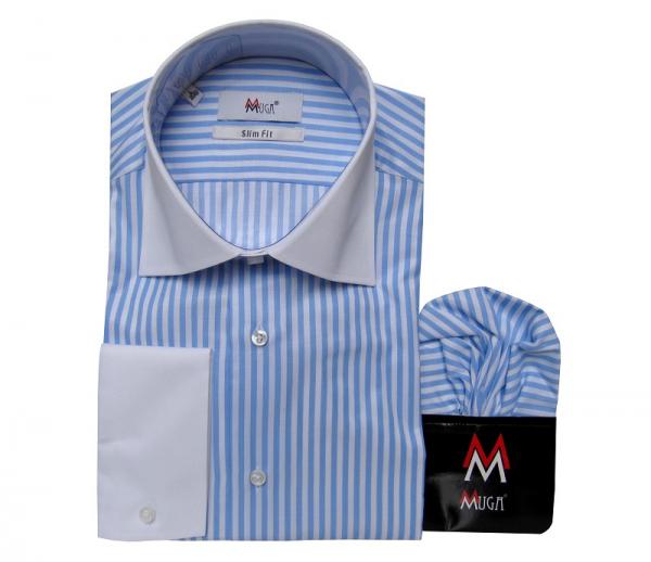Winchester Kontrast Kragen Hemd Slim-fit