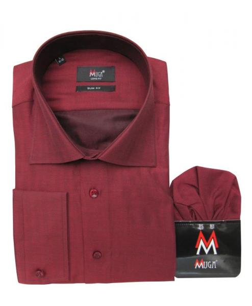 Extra Langarm Herren Hemd Fischgrät Slim-fit