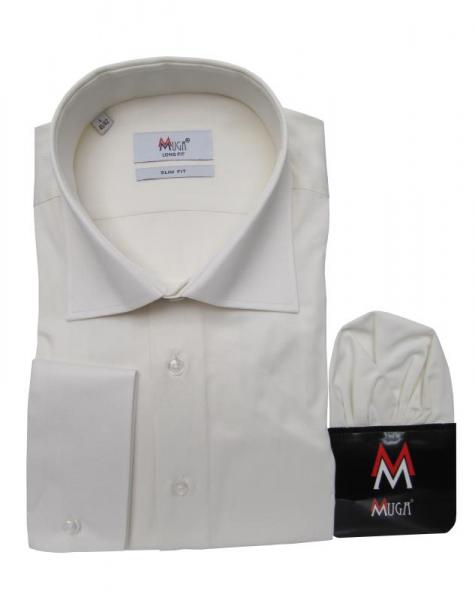 Extra Langarm Herren Hemd Fischgrät Slim-fit