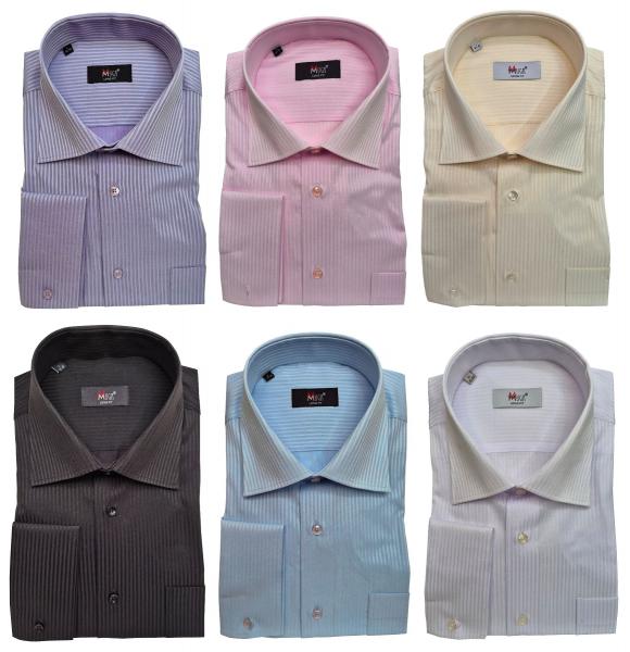 Extra Langarm Herren Hemd Schattenstreifen Regular