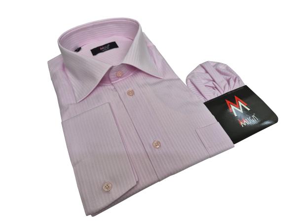 Extra Langarm Herren Hemd Schattenstreifen Regular