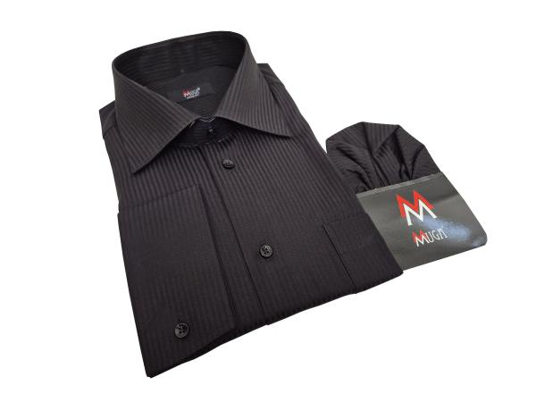 Extra Langarm Herren Hemd Schattenstreifen Regular