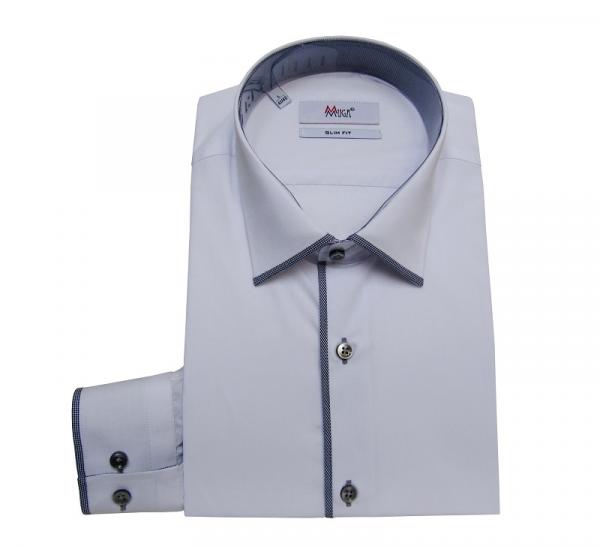 Slim-fit Herren Hemd Modern Langarm
