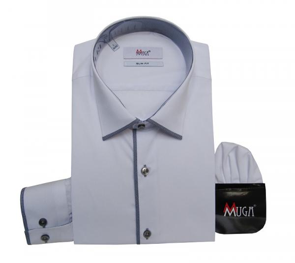 Slim-fit Herren Hemd Modern Langarm