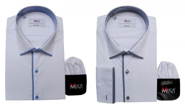 Slim-fit Herren Hemd Modern Langarm