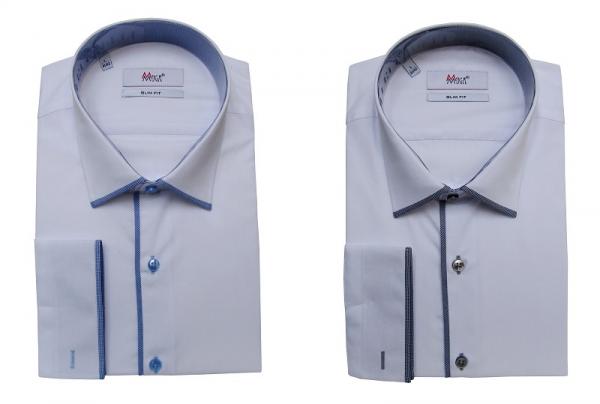 Slim-fit Herren Hemd Modern Langarm