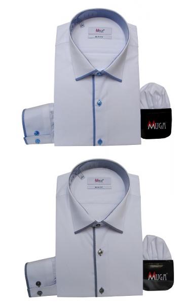 Slim-fit Herren Hemd Modern Langarm