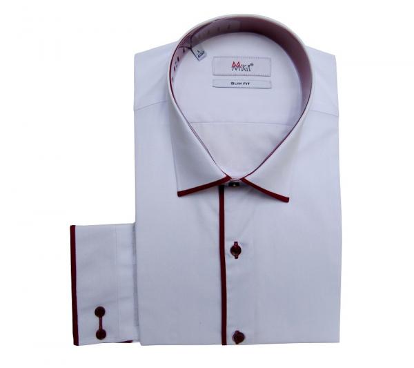Moderne Slim Fit Herrenhemd Langarm