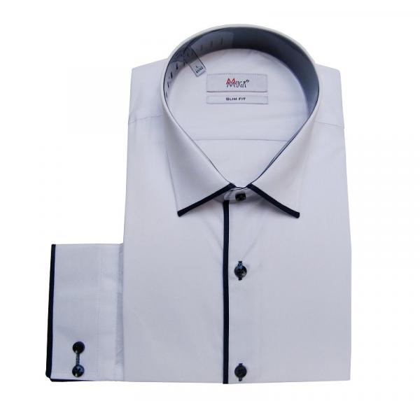 Moderne Slim Fit Herrenhemd Langarm