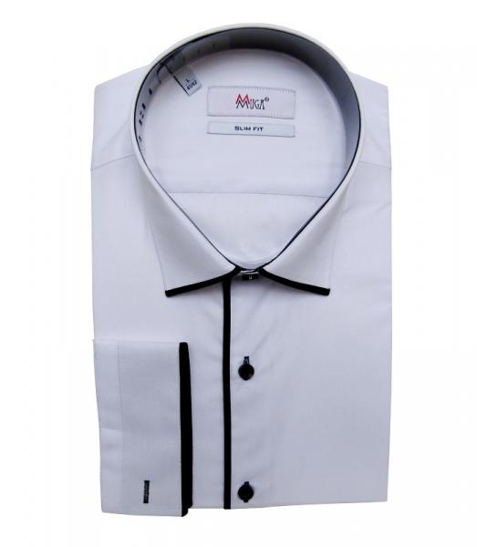 Moderne Slim Fit Herrenhemd Langarm