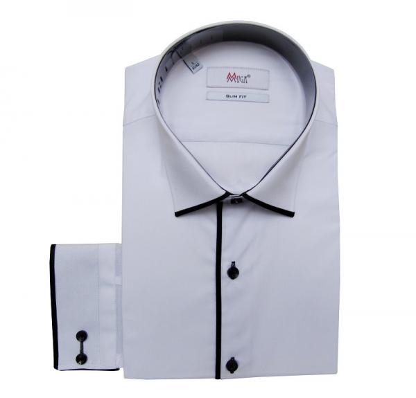 Moderne Slim Fit Herrenhemd Langarm
