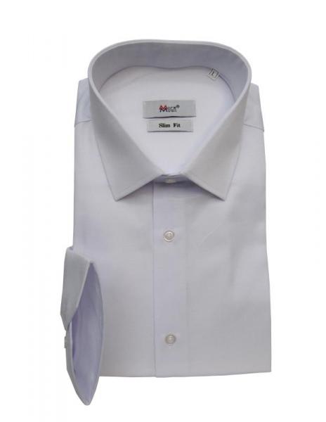 Langarm Herren Hemd Leinen Optik Slim Fit