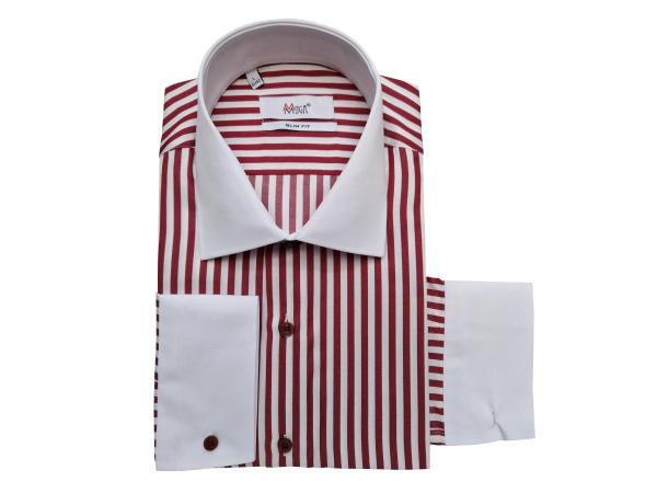 Winchester Kragen Hemd gestreift Slim Fit Langarm