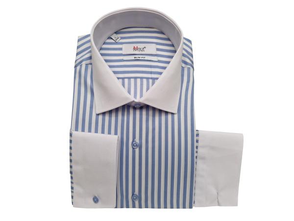 Winchester Kragen Hemd gestreift Slim Fit Langarm