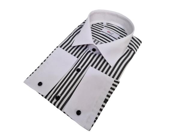 Winchester Kragen Hemd gestreift Slim Fit Langarm