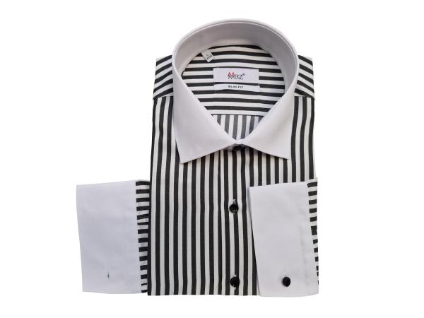 Winchester Kragen Hemd gestreift Slim Fit Langarm