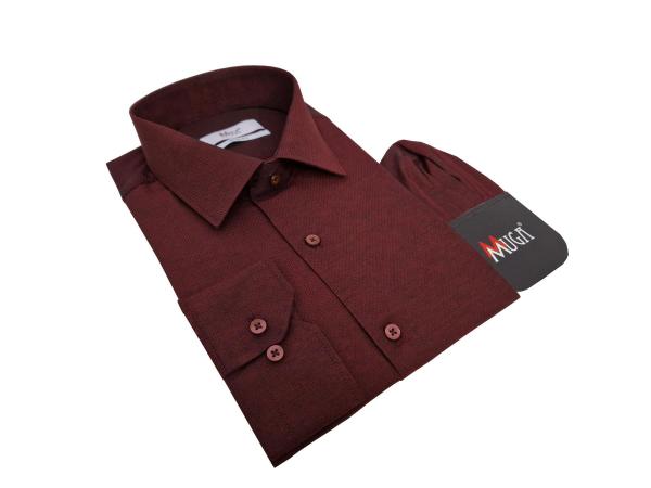 Langarm Herren Hemd gemustert Slim Fit