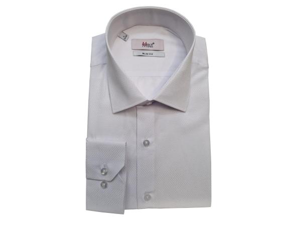 Langarm Herren Hemd gemustert Slim Fit