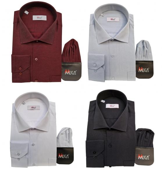 Herren Hemd gemustert Langarm Regular Fit