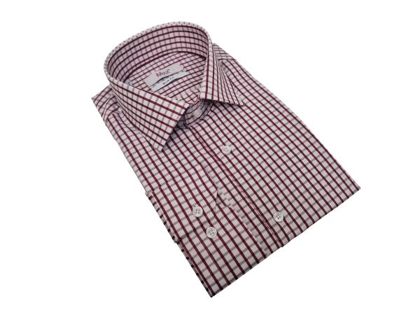 Langarmhemd Herren Hemd Slim fit Kariert