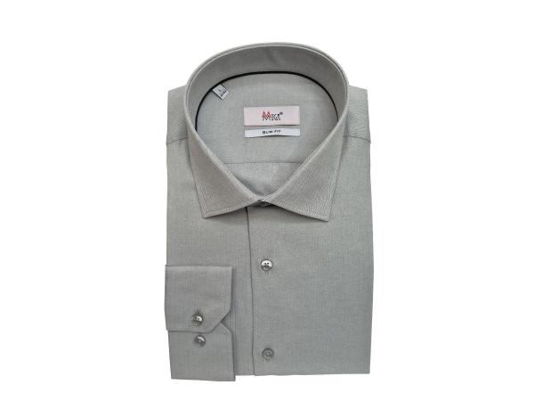 Fischgrat Herren Hemd Lang Arm Slim Fit