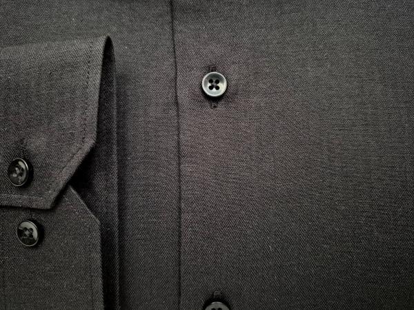 Fischgrat Herren Hemd Lang Arm Slim Fit
