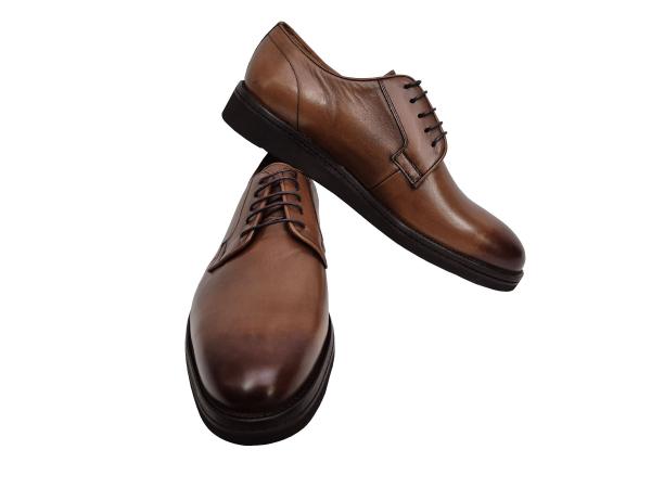 Keilabsatz Herren Lederschuhe Bequeme Schnürschuhe