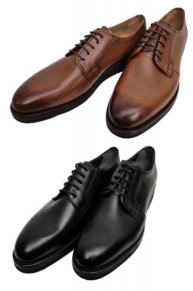 Keilabsatz Herren Lederschuhe Bequeme Schnürschuhe