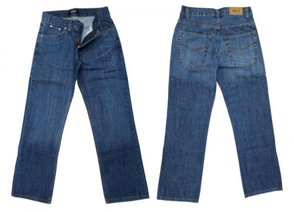 Klassische Herren Jeans Hose Blau