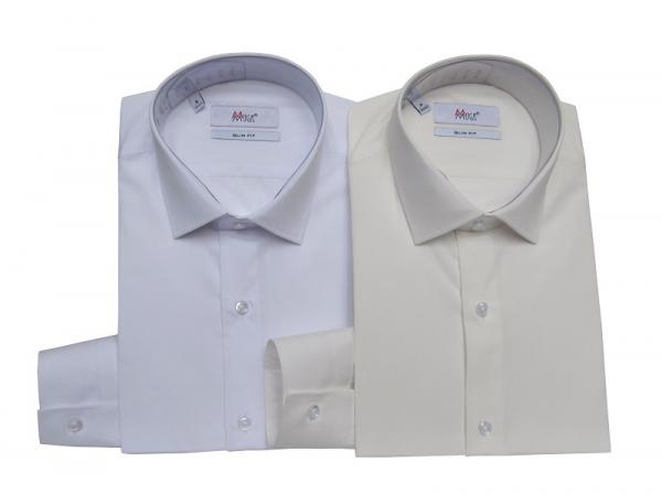 Slim-Fit Herren Hemd mit Einstecktuch