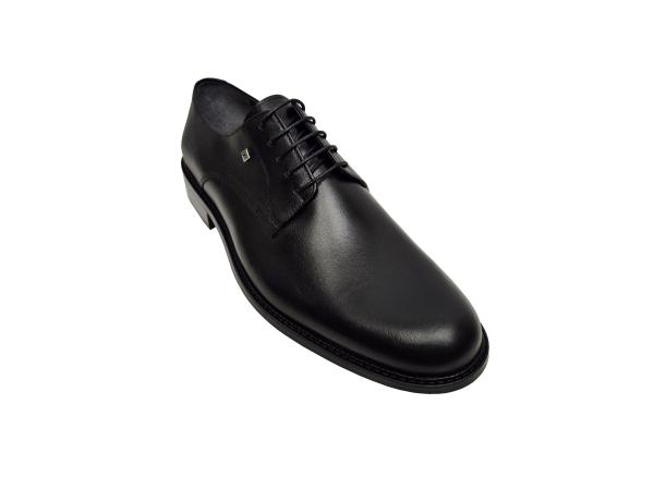 Herren Anzugschuhe Schwarz Echtleder