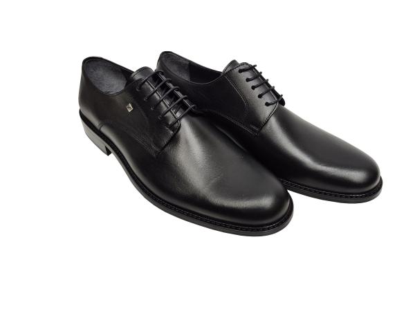 Herren Anzugschuhe Schwarz Echtleder