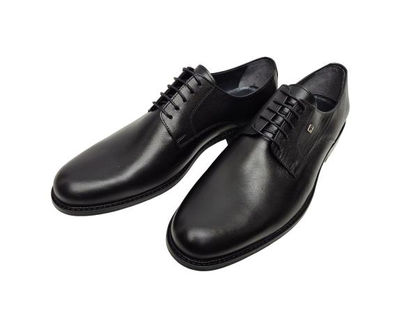 Herren Anzugschuhe Schwarz Echtleder