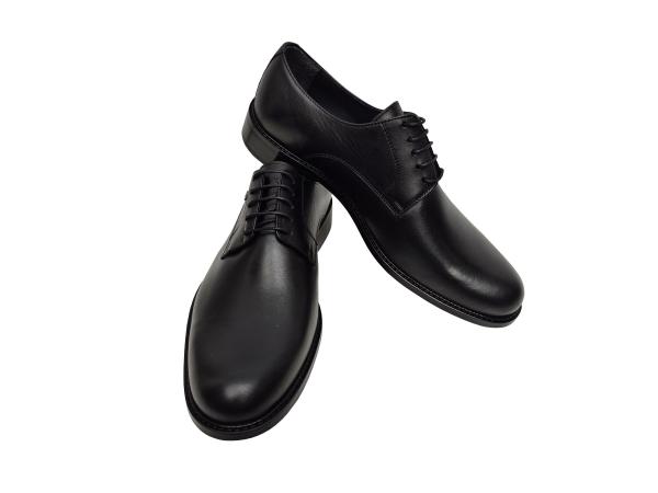 Herren Anzugschuhe Schwarz Echtleder
