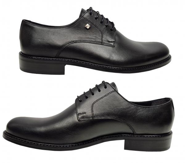 Herren Anzugschuhe Schwarz Echtleder