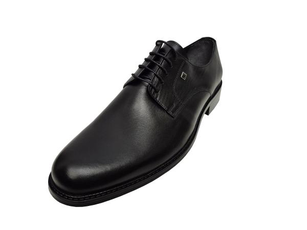 Herren Anzugschuhe Schwarz Echtleder