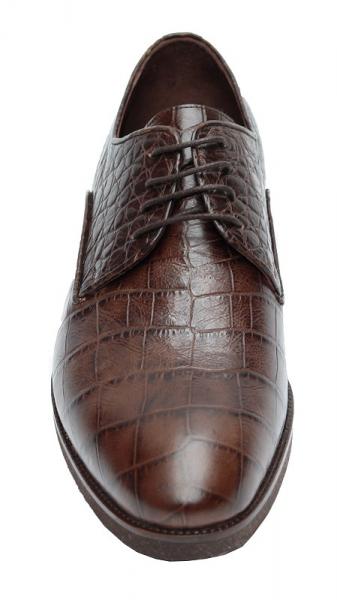 Kroko Optik Herrenschuhe Echtleder