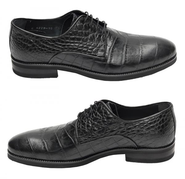 Kroko Optik Herrenschuhe Echtleder