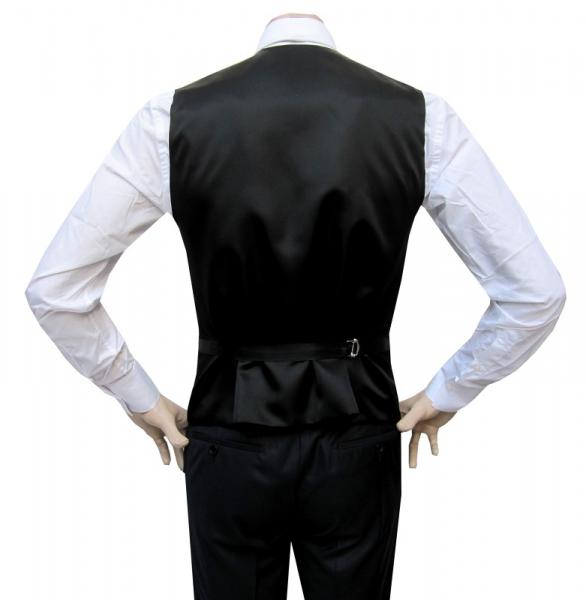 Herren Hochzeitsweste Slim mit Weiße Fliege