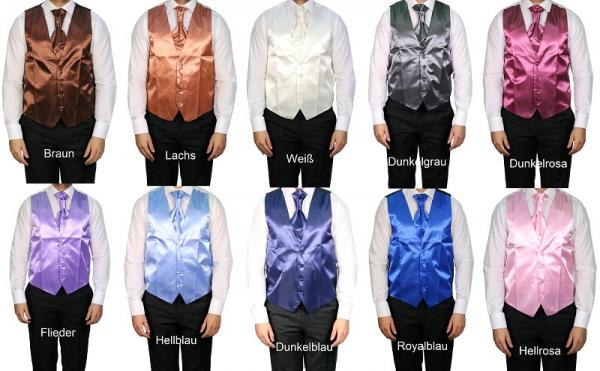 Herren Hochzeitsweste Einfarbig Festlich