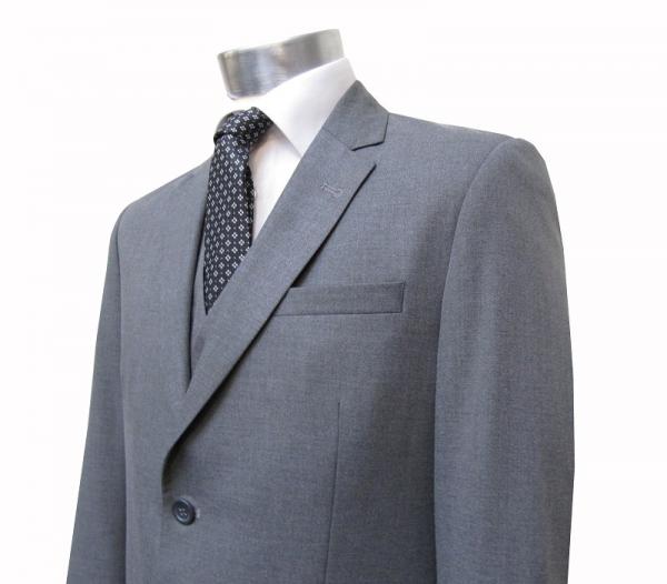 Herren Anzug 3-Teilig 120s Grau