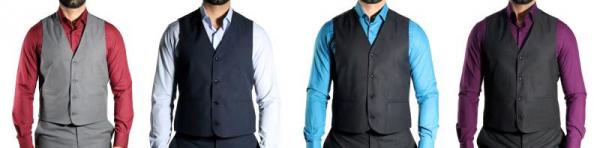Klassische Herren Anzugweste Regular Fit