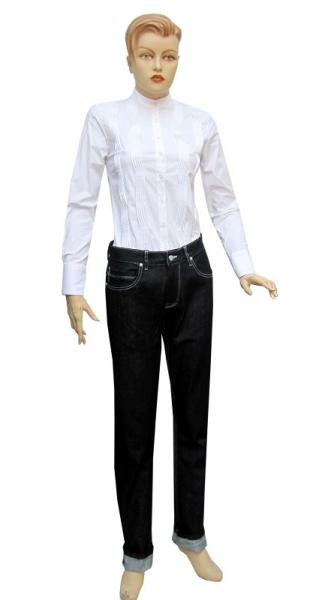 Damen Jeans Hose Schwarz